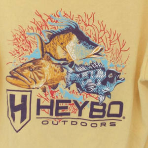 Heybo T-shirt. Men's Medium. Yellow.